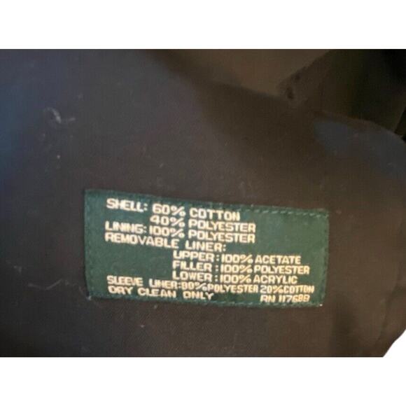 Ralph Lauren Double Breasted Trench Coat Black Removable Lining Quilted 44R VTG - Picture 7 of 16